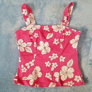 Hawaiian floral tank